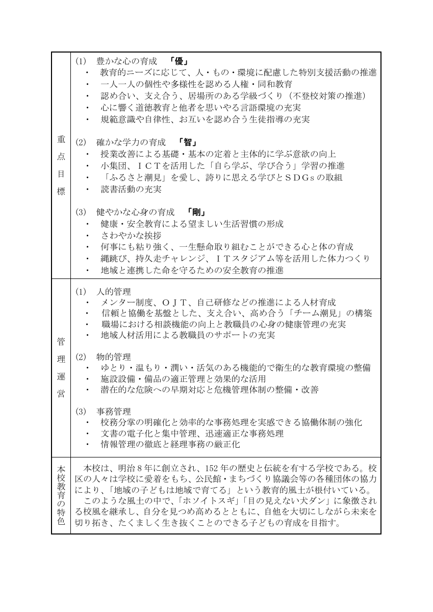 R8教育計画（潮見小）.pdfの2ページ目のサムネイル